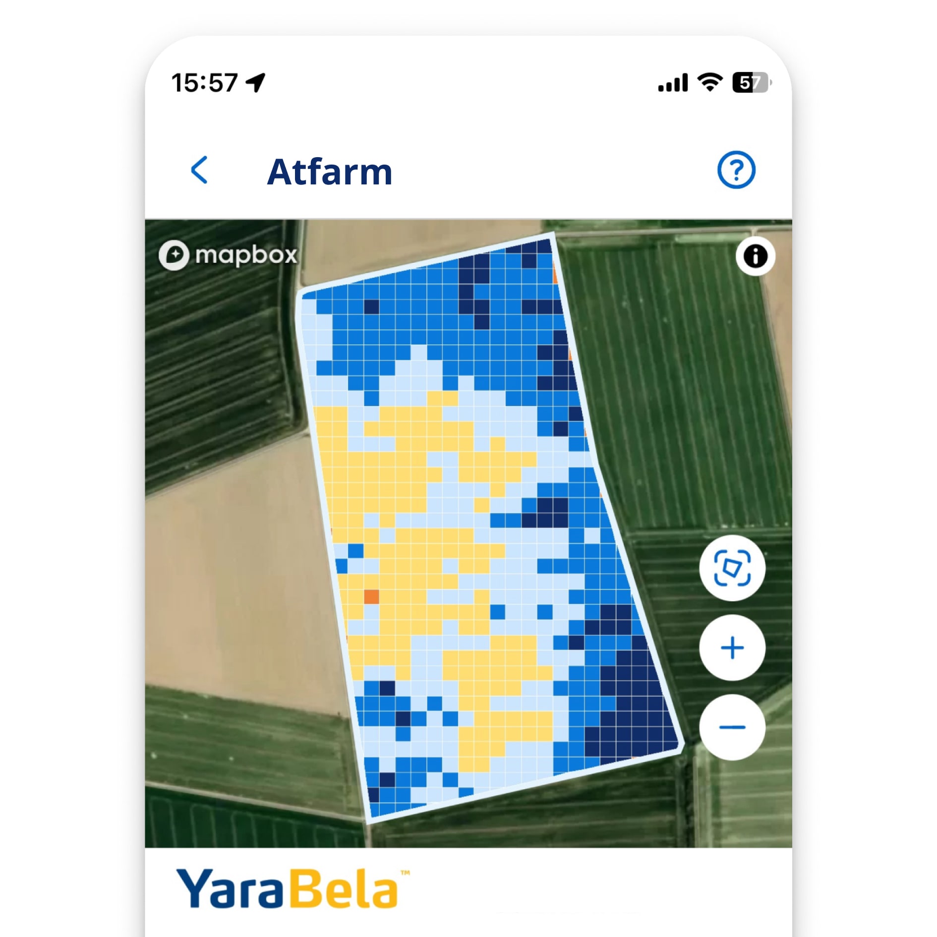 YaraPlus Atfarm mobile screen