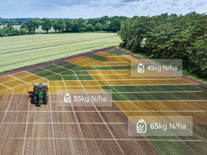John Deere Tractor on the field